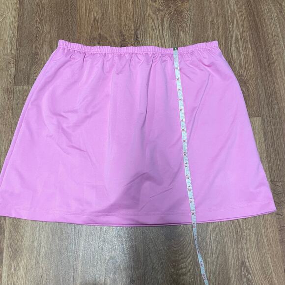 Wilsons Womens Solid Pink Pull On Tennis Skirt Size XL Skort Attached Shorts - Picture 8 of 8